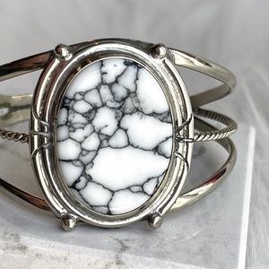 White Buffalo Turquoise Cuff Bracelet